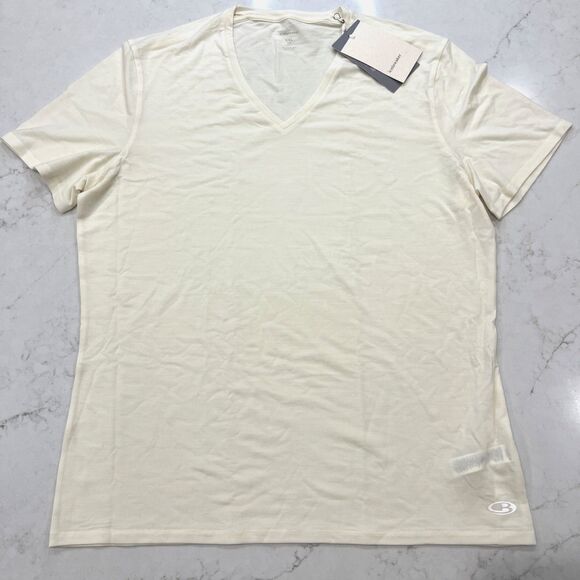 Icebreaker NEW Anatomica V-Neck Shirt Mens XXL Short Slv Wool Blend Base Layer - Picture 1 of 12